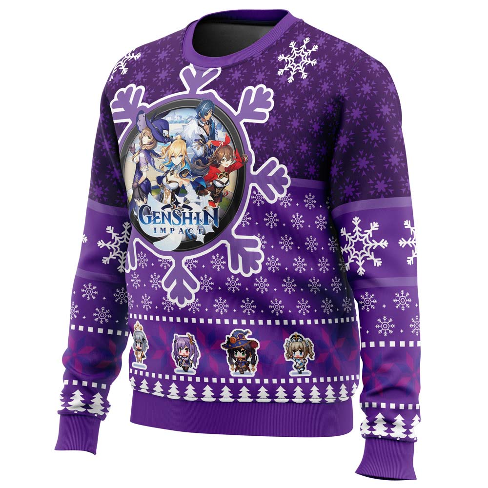 Christmas Quest Genshin Impact Ugly Christmas Sweater