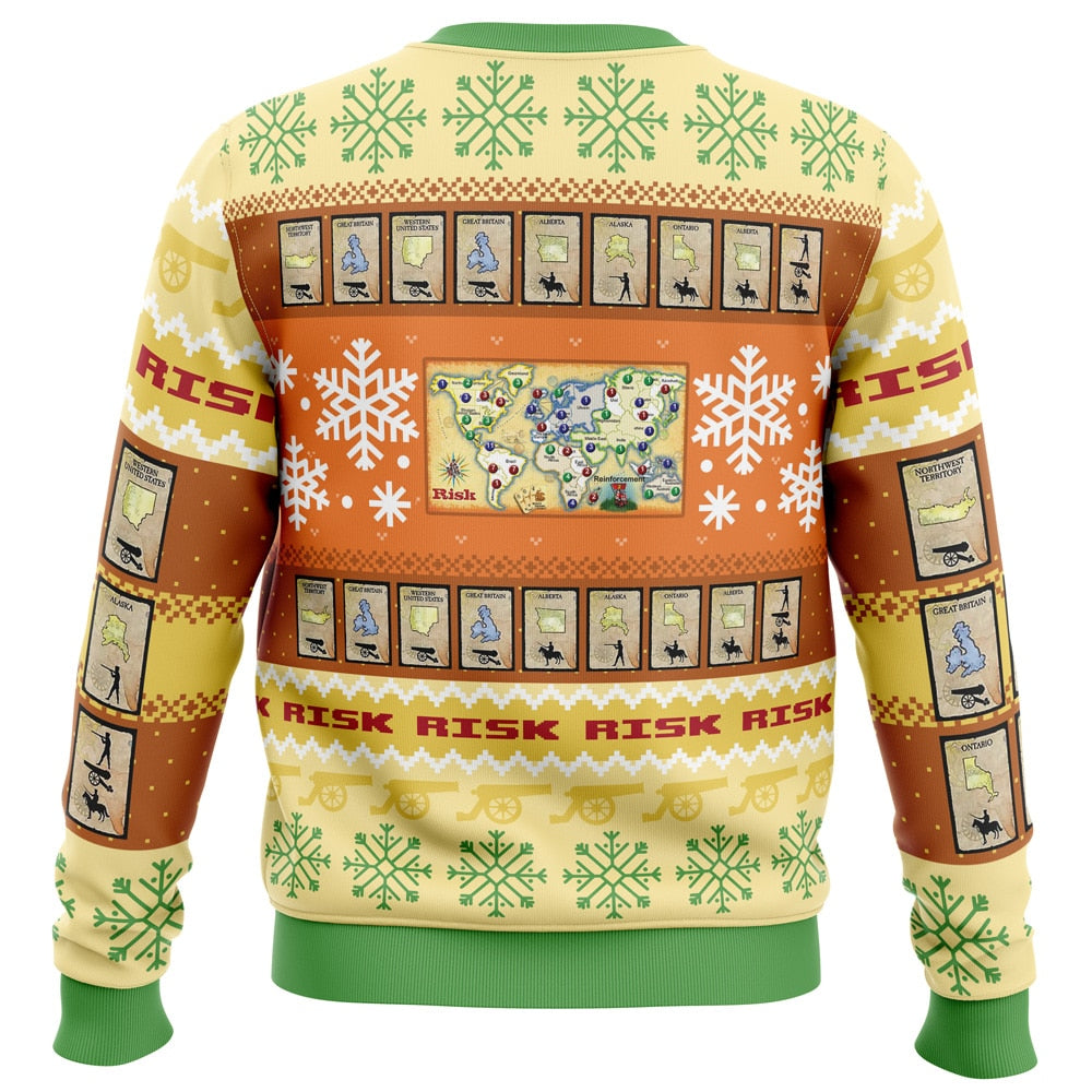 Christmas Risk Board Games Ugly Christmas Sweater