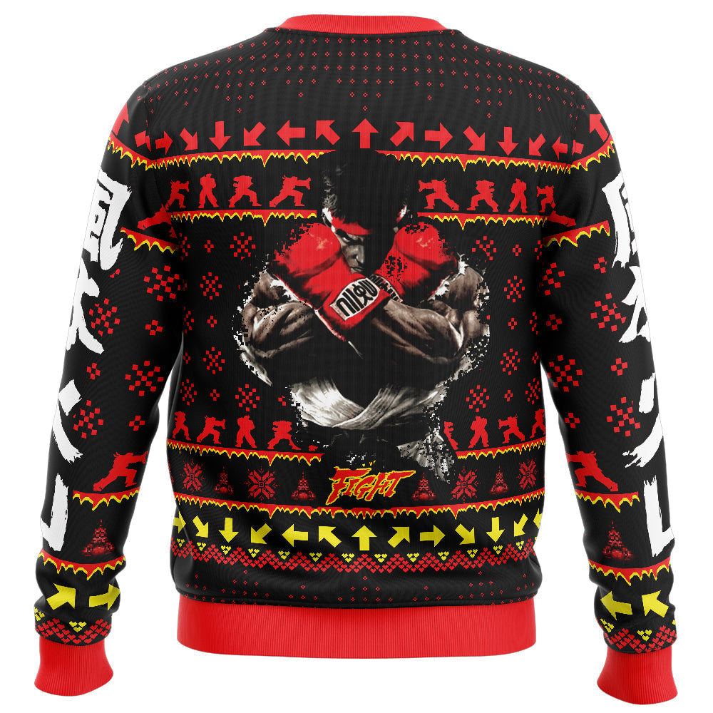 Christmas Ryu Street Fighter Ugly Christmas Sweater