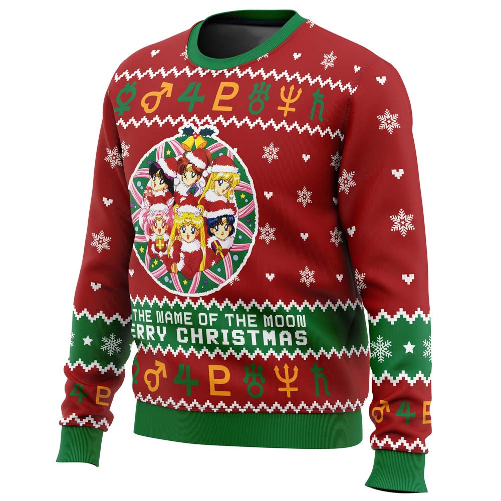 Christmas Sailor Guardians Sailor Moon Ugly Christmas Sweater