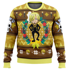 Christmas Sanji One Piece Ugly Christmas Sweater