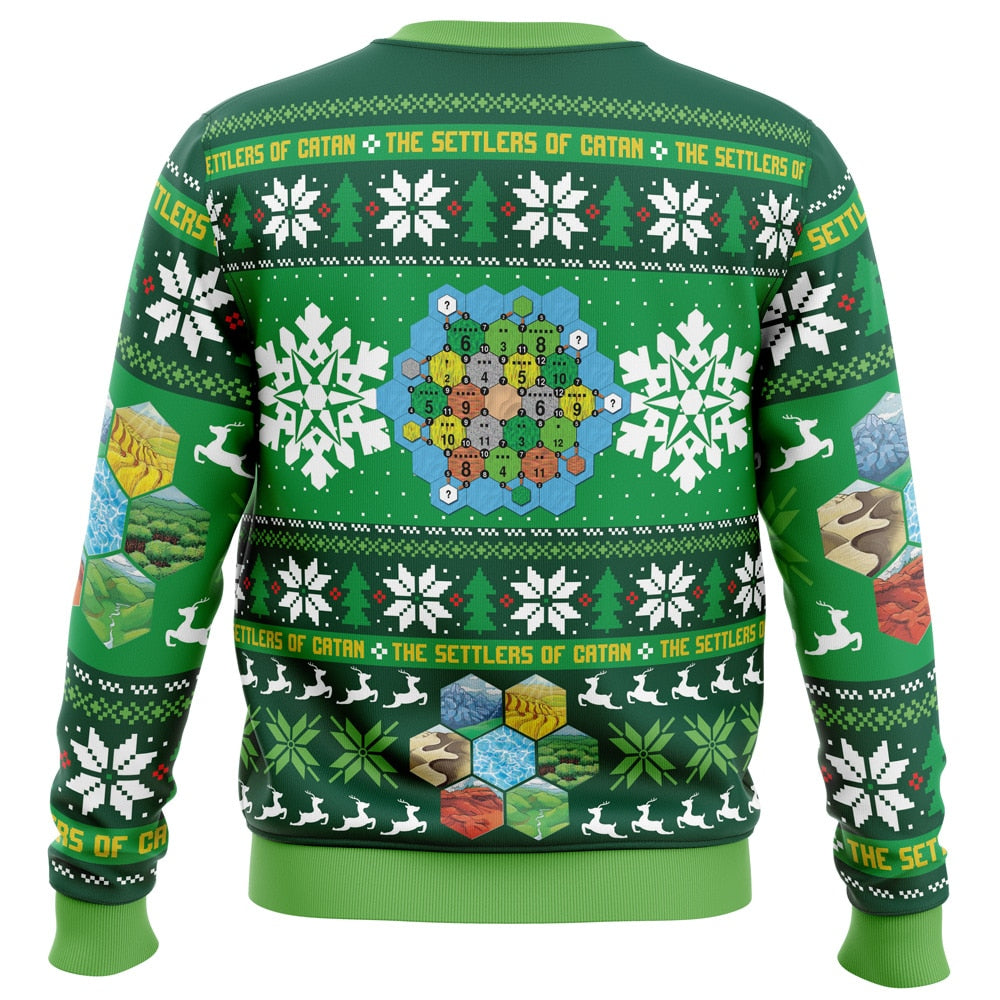 Christmas Settlers of Catan Board Games Ugly Christmas Sweater