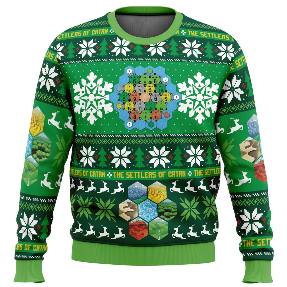 Christmas Settlers of Catan Board Games Ugly Christmas Sweater