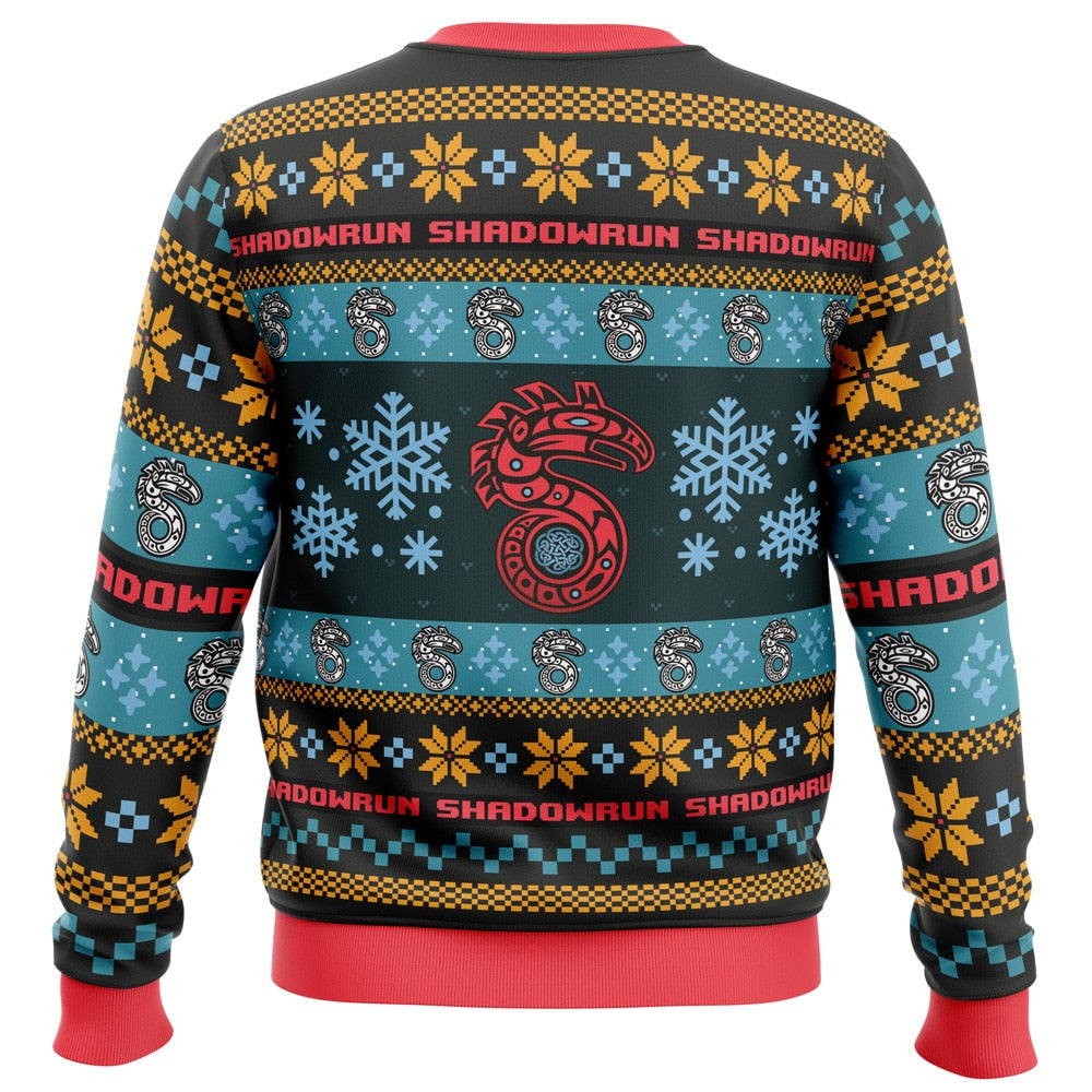 Christmas Shadowrun Board Games Ugly Christmas Sweater