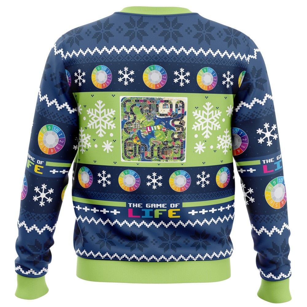 Christmas The Game of Life Board Games Ugly Christmas Sweater