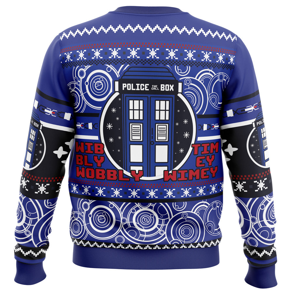 Christmas Through Time And Space Doctor Who Ugly Christmas Sweater