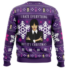 Christmas Wednesday Adams Family Ugly Christmas Sweater