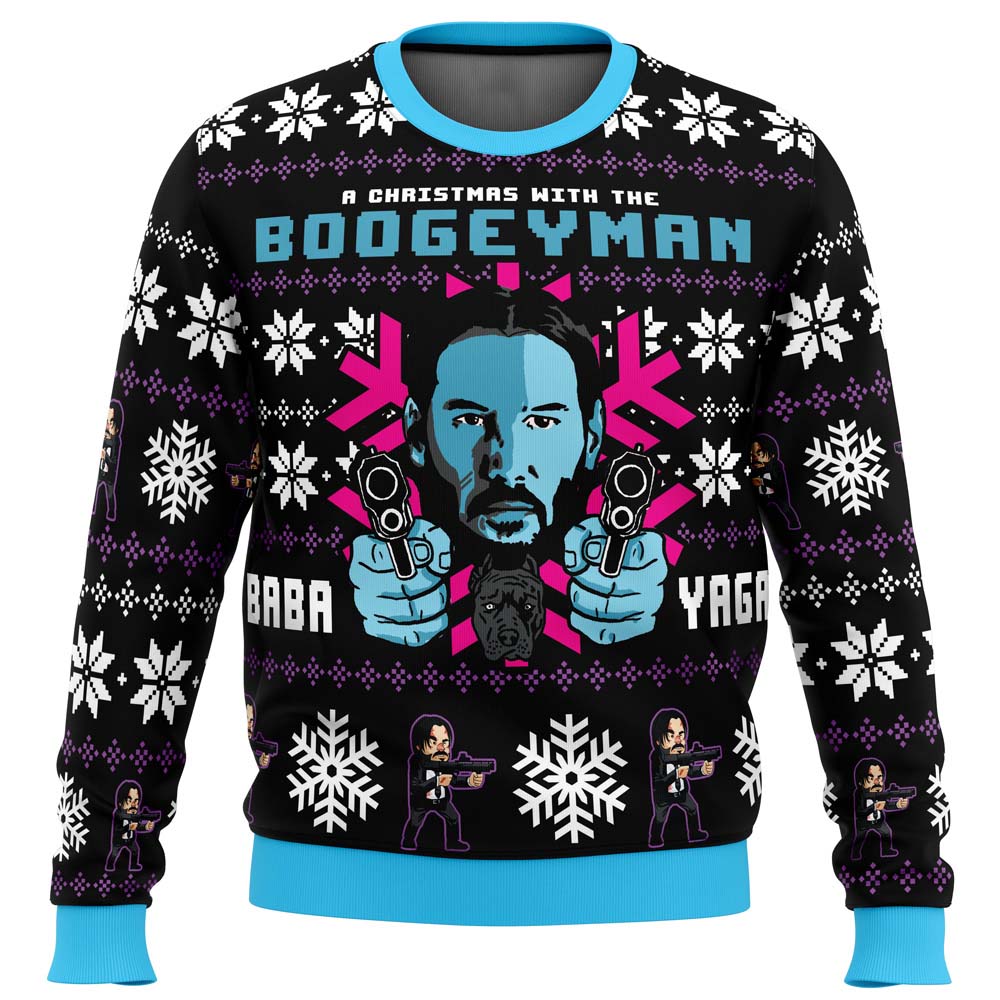 Christmas with the Boogeyman John Wick Ugly Christmas Sweater