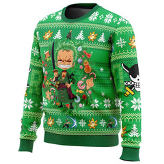 Christmas Zoro One Piece Ugly Christmas Sweater