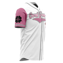 Coral Peacocks Black Clover Baseball Jersey