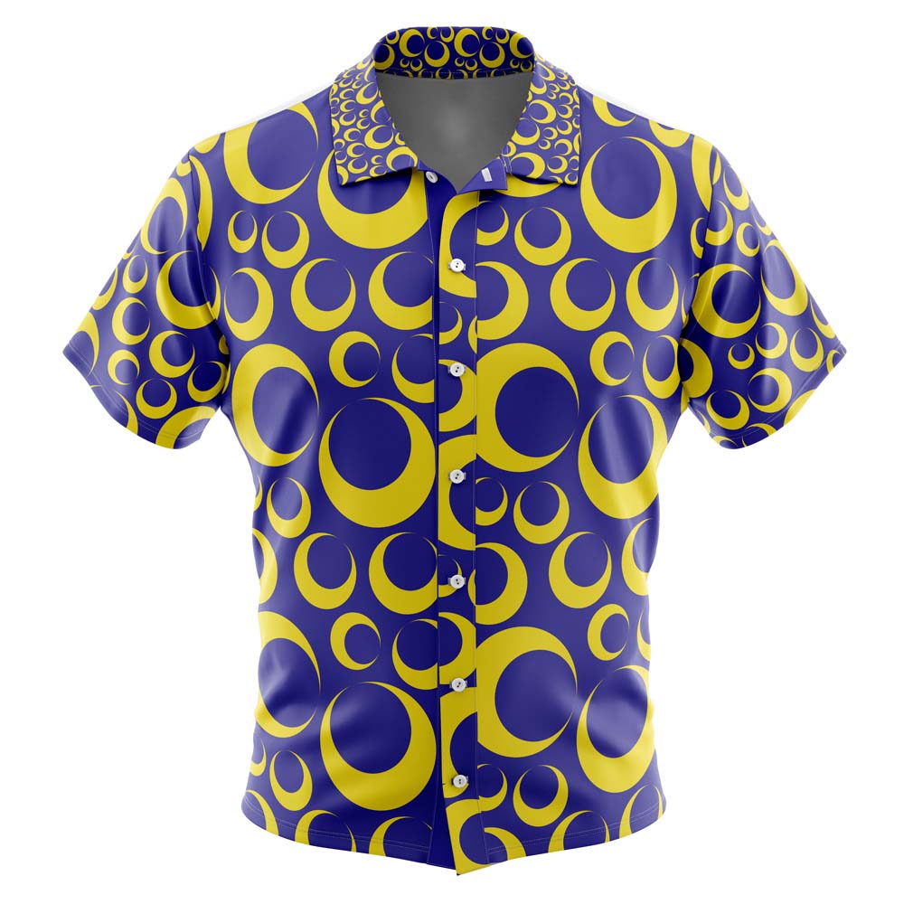 Crescent Moon Sailor Moon Button Up Hawaiian Shirt