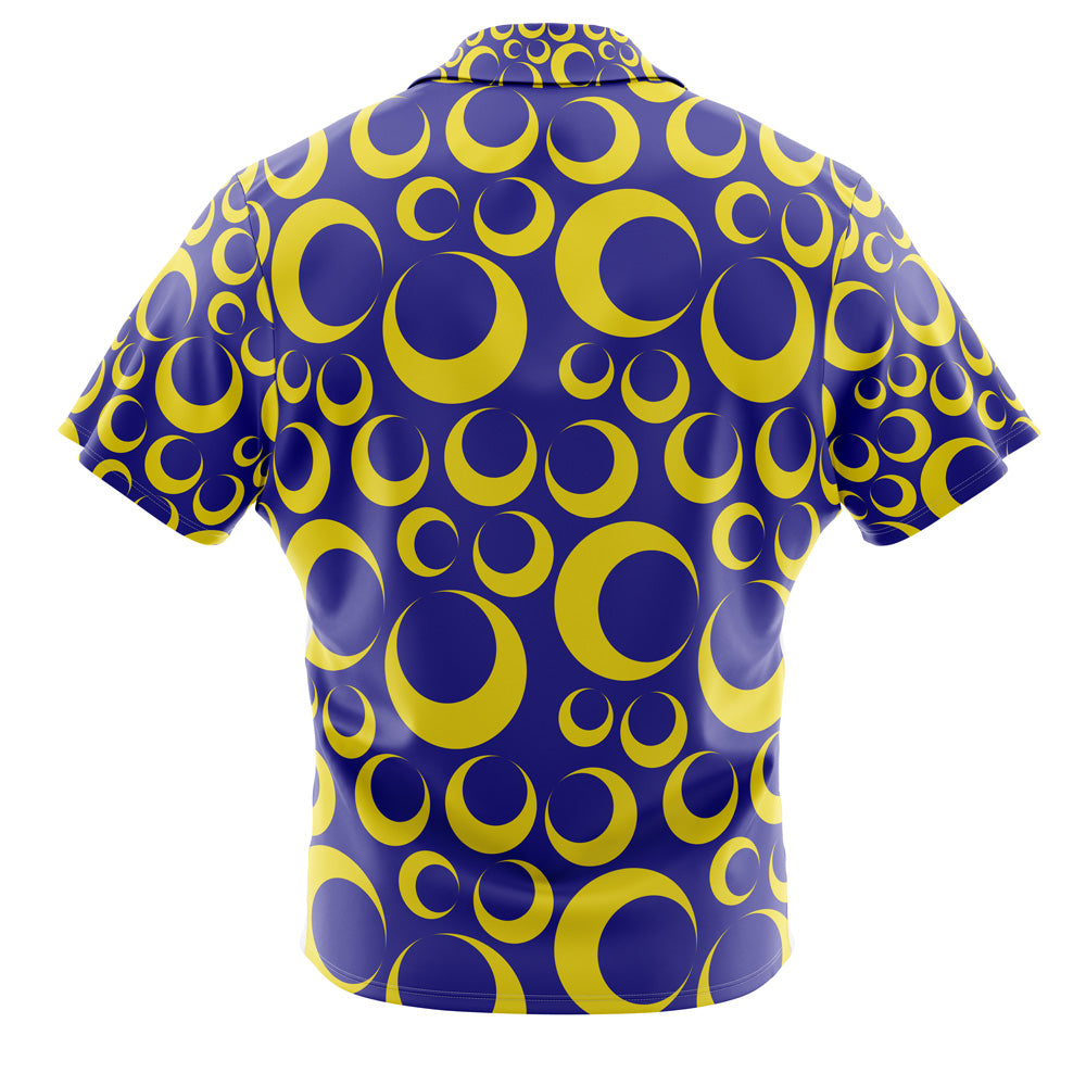 Crescent Moon Sailor Moon Button Up Hawaiian Shirt