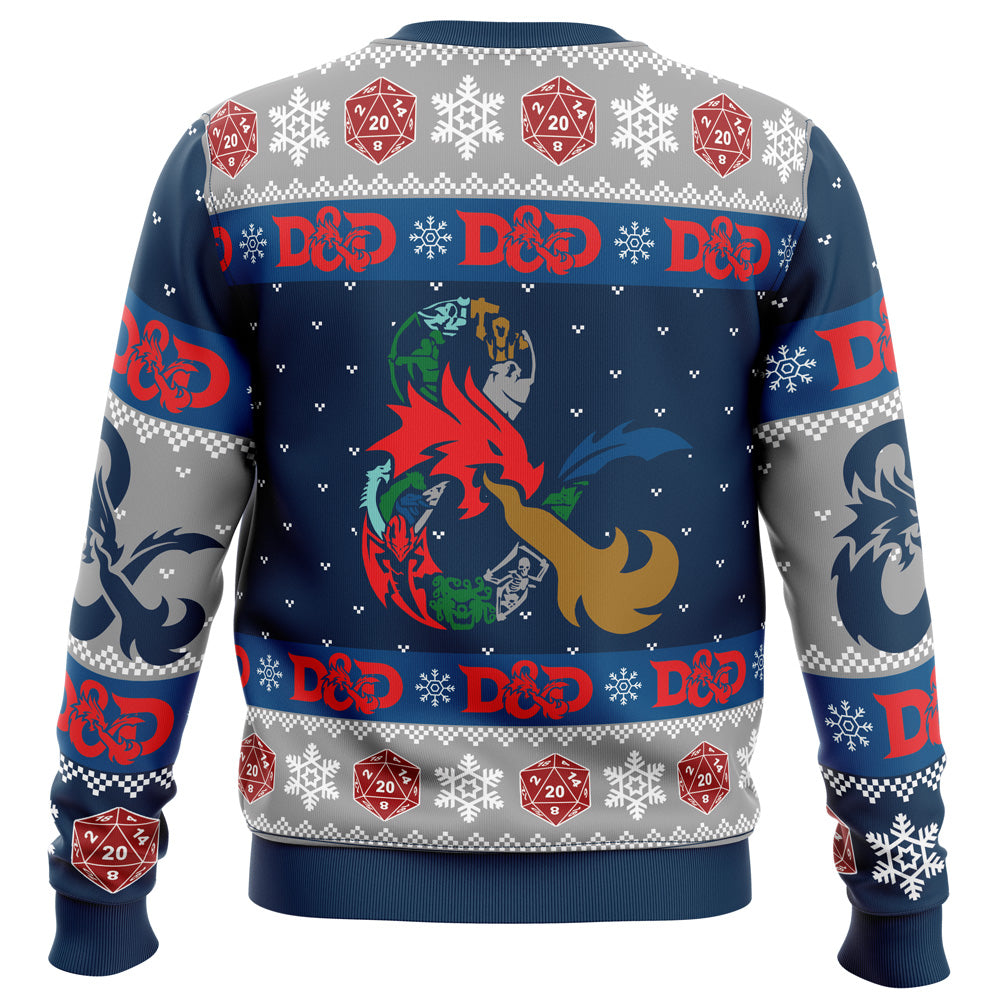 D-20 Dungeons & Dragons Ugly Christmas Sweater