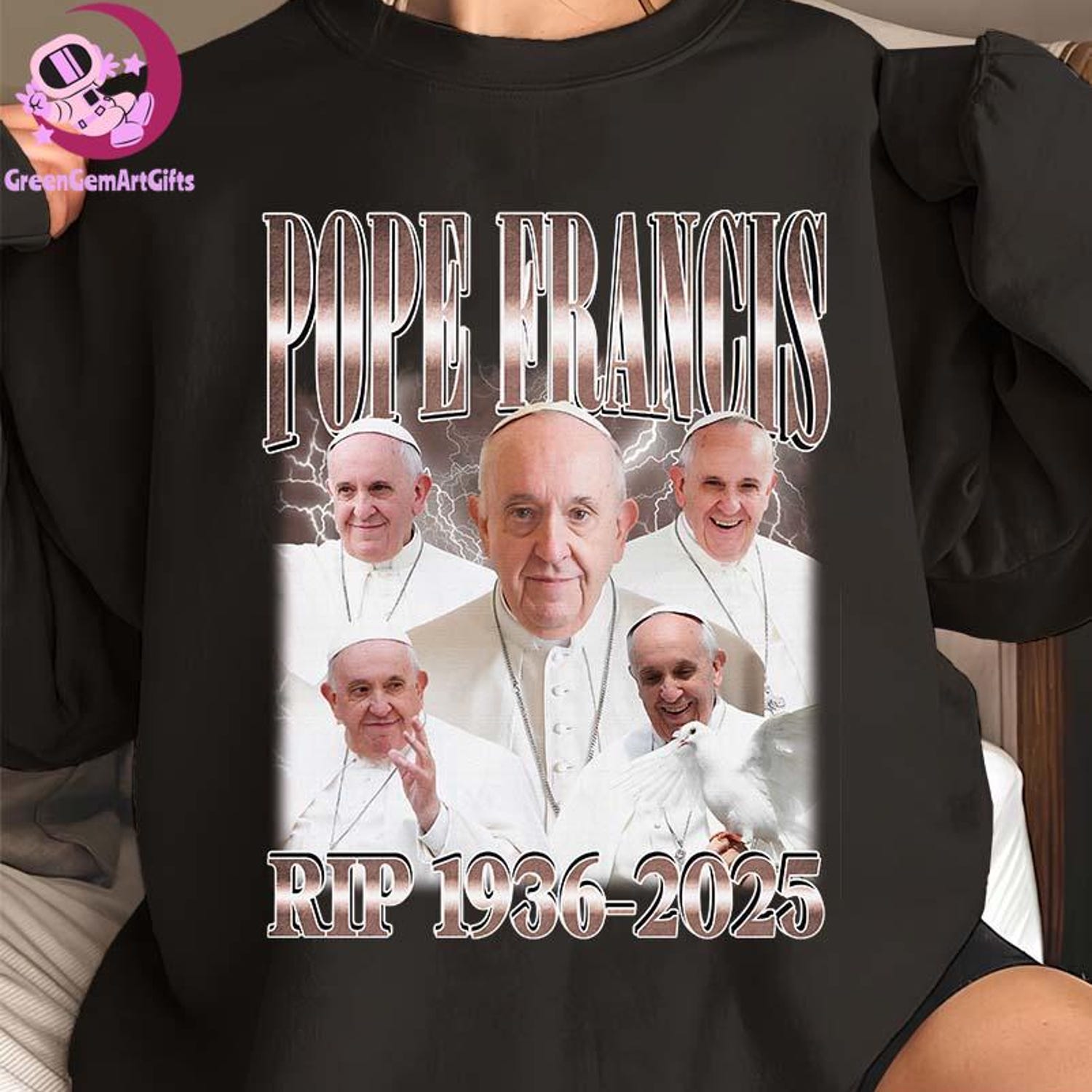 Pope Francis Bootleg Vintage Shirt, Rip Pope Francis Sweatshirt, Pope Francis Memorial T-Shirt, In Loving Memory Tee, RIP Pope Shirt