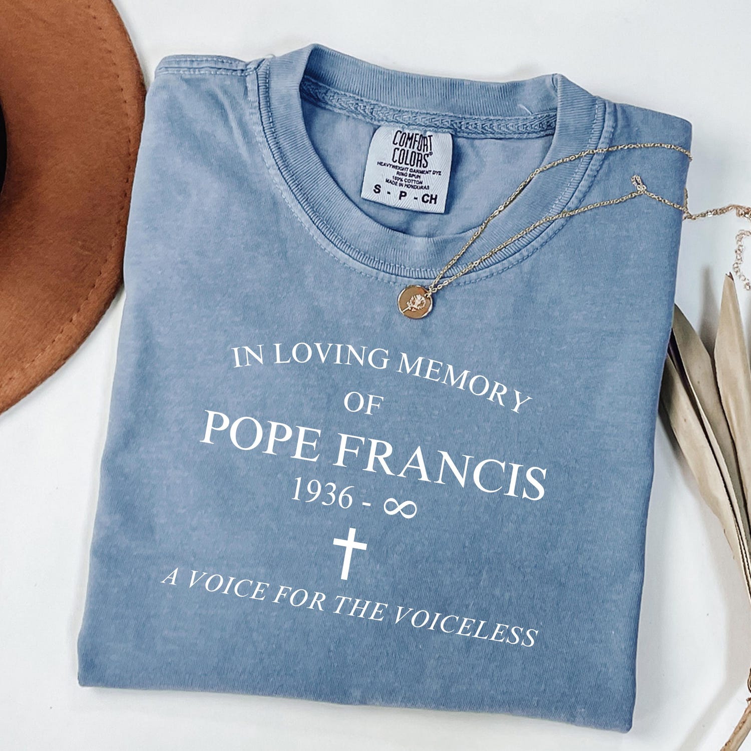 Comfort Colors� In Loving Memory of Pope Francis T-Shirt � Catholic Christian Shirt � Memorial Gift Shirt � 1936�2025 Religious Tee