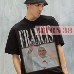 Pope Francis Tshirt, Pope Francis Vintage Tees, Pope Francis Retro Shirt, Retro Movie Pope Francis Tees, Christmas Gift Tee, Christmas Shirt