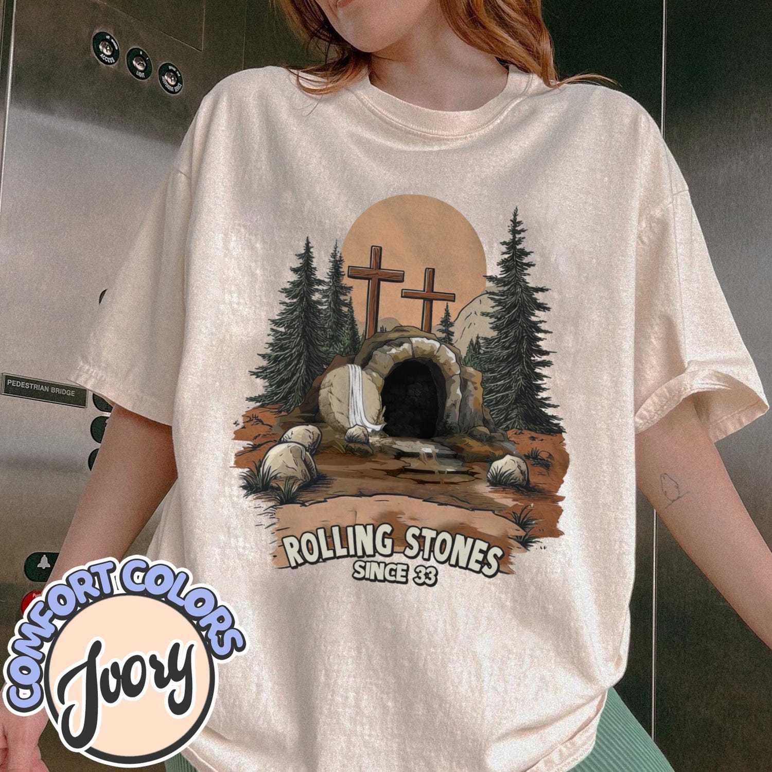 Rolling Stones Comfort Color Shirt, He Is Risen Shirt, Easter Christian Shirt, Funny Christian Shirt Designs, Trending Shirt