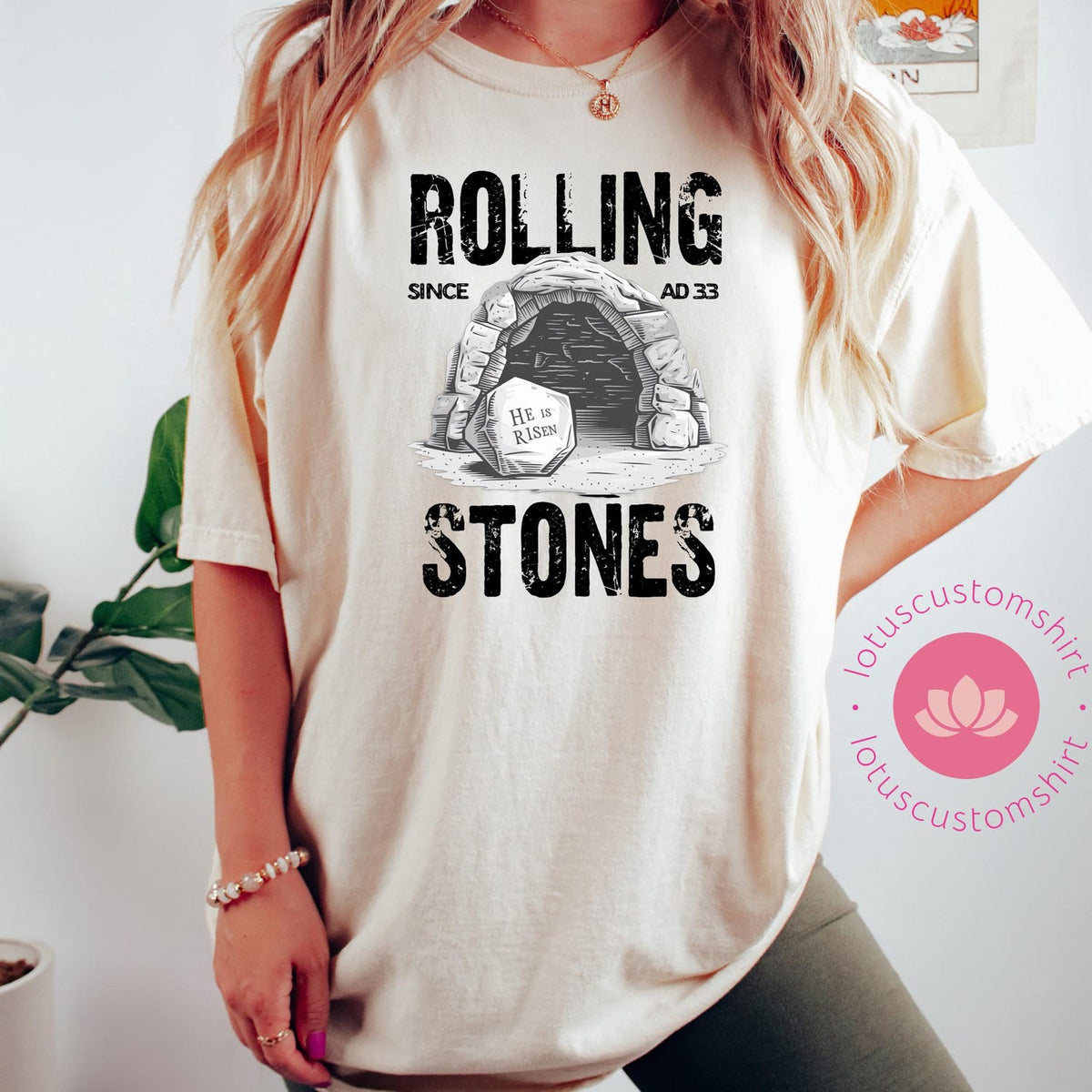 Rolling Stones Shirt, Jesus Christ Easter Sweatshirt, Christian Easter Shirt, Christian Gift Shirt, He is Risen Shirt, Funny Easter Gift