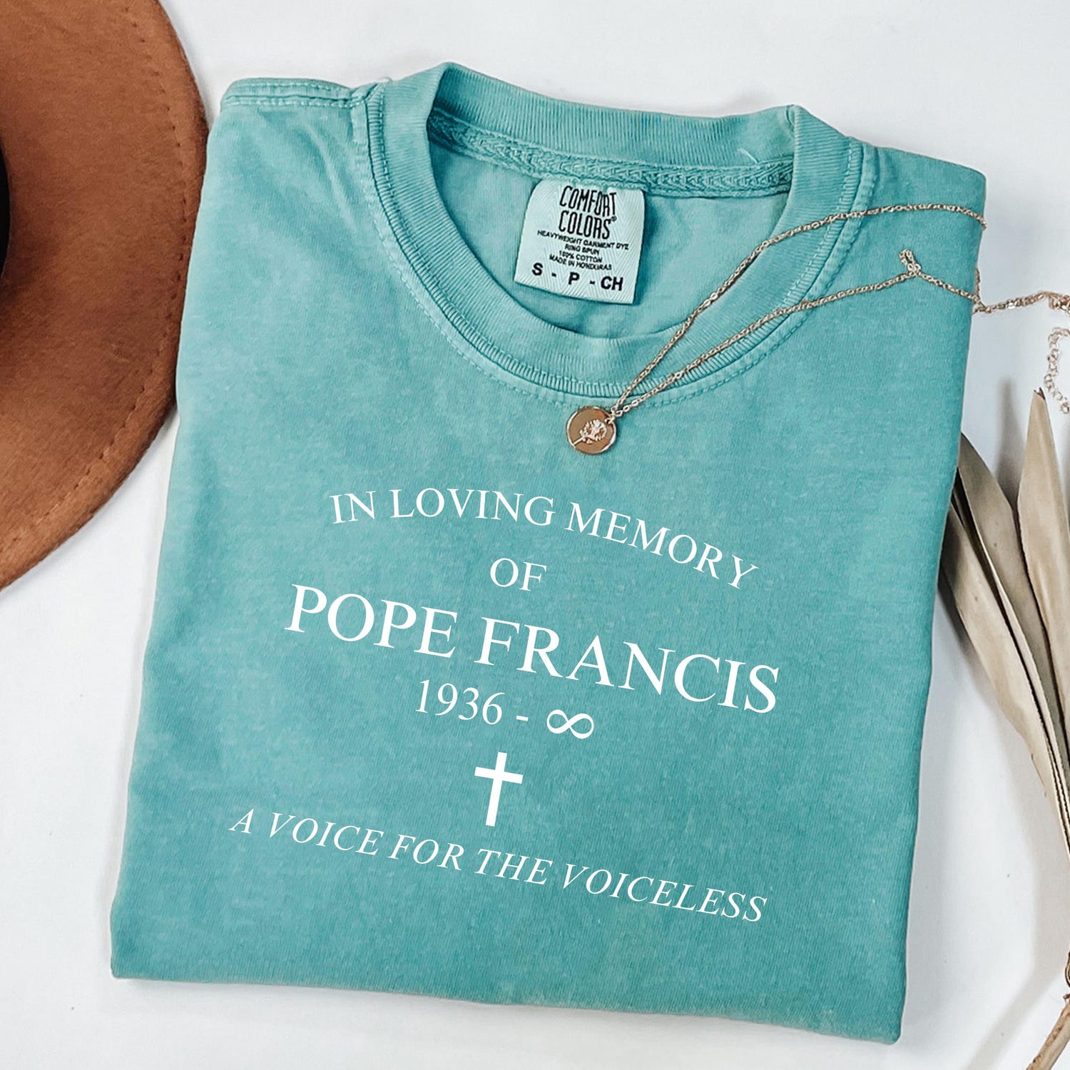 Comfort Colors� In Loving Memory of Pope Francis T-Shirt � Catholic Christian Shirt � Memorial Gift Shirt � 1936�2025 Religious Tee