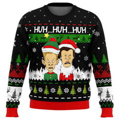 Huh...Huh...Huh... Beavis and Butthead Ugly Christmas Sweater