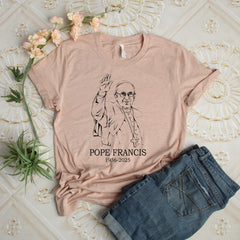 RIP Pope Francis Shirt, Vatican Catholic Memorial Tee 1936�2025, Religious Gift, Christian Tribute Shirt, Pray for Pope Remembrance T-Shirt