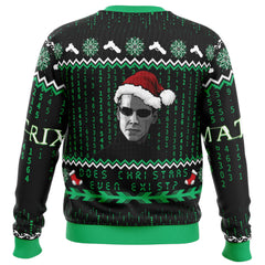 Does Christmas Even Exist Matrix Ugly Christmas Sweater