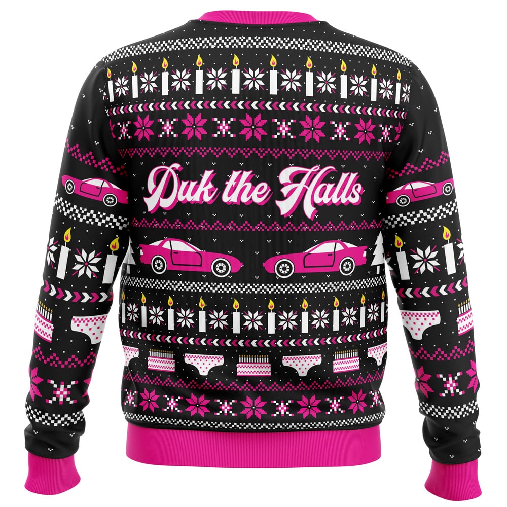 Duk the Halls Sixteen Candles Ugly Christmas Sweater