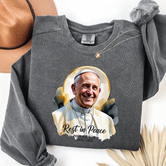 Comfort Colors� RIP Pope Francis Shirt, Papa Francis 1936-2025, Memorial Pope Francis Shirt, Vatican T-Shirt, Rest In Peace Pope Francis Tee