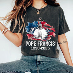 Pope Francis 1936�2025 Memorial Catholic Tribute Men Women Premium T-Shirt ,RIP Pope Francis Shirt