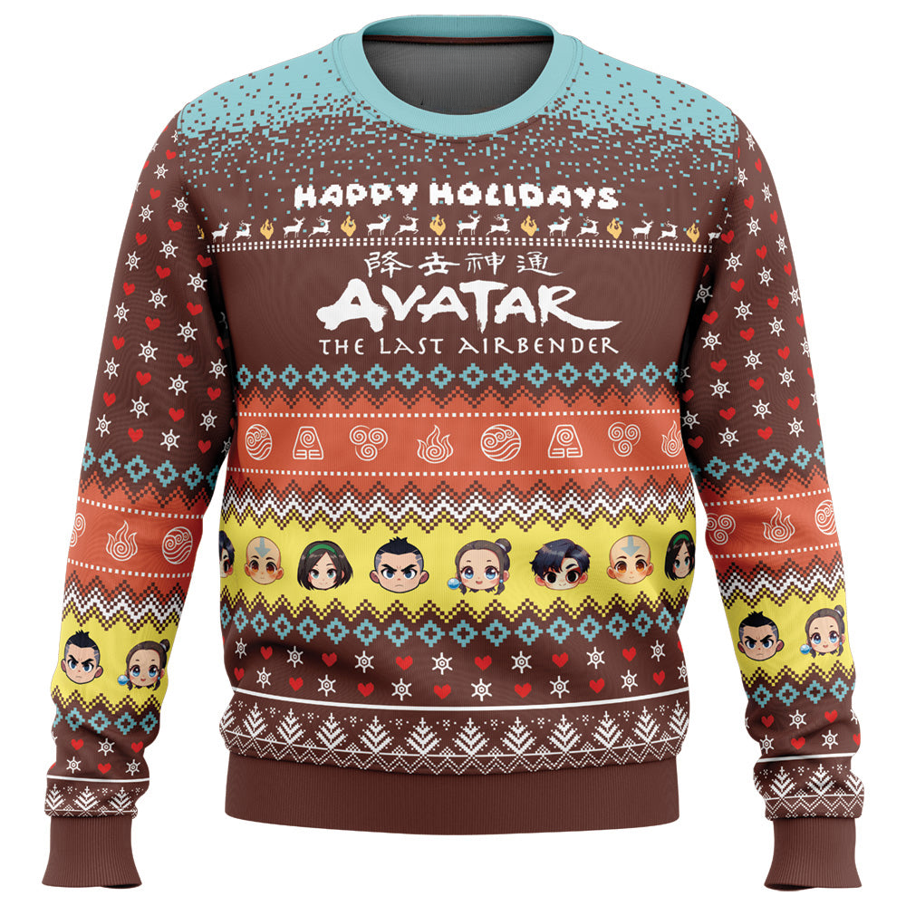 Happy Holidays Avatar The Last Airbender Ugly Christmas Sweater