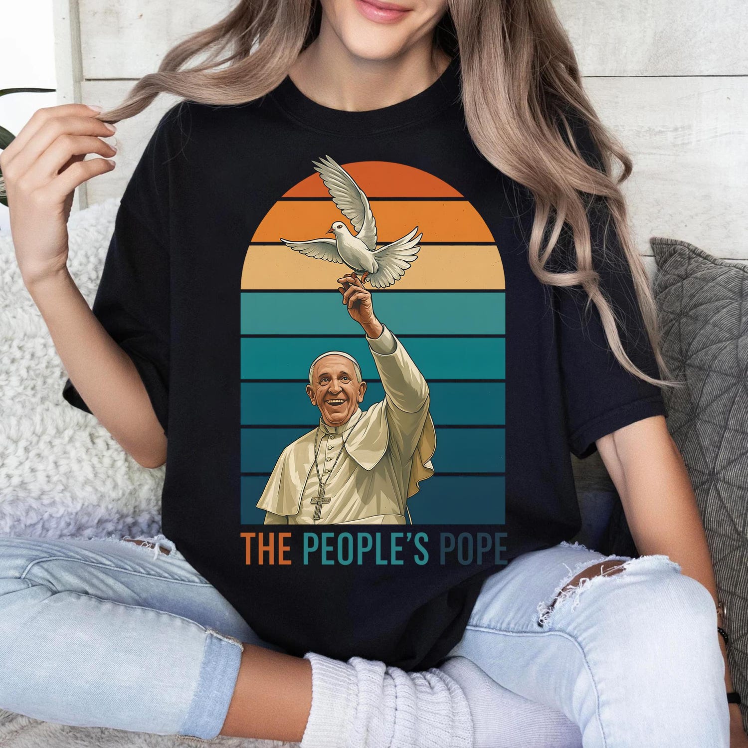 Pope Francis Shirt, The People's Pope Shirt, Vatican Catholic, Religious Gift, Commemorative Shirt, Christian Quote Tee, Gift for Him, Her