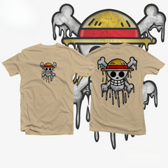 a t - shirt with a picture of a skull wearing a hat