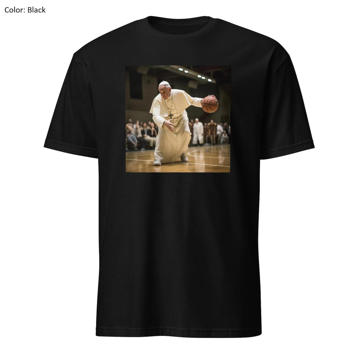 The pope basketball pose tshirt, Funny meme Pope Francis basketballing aura