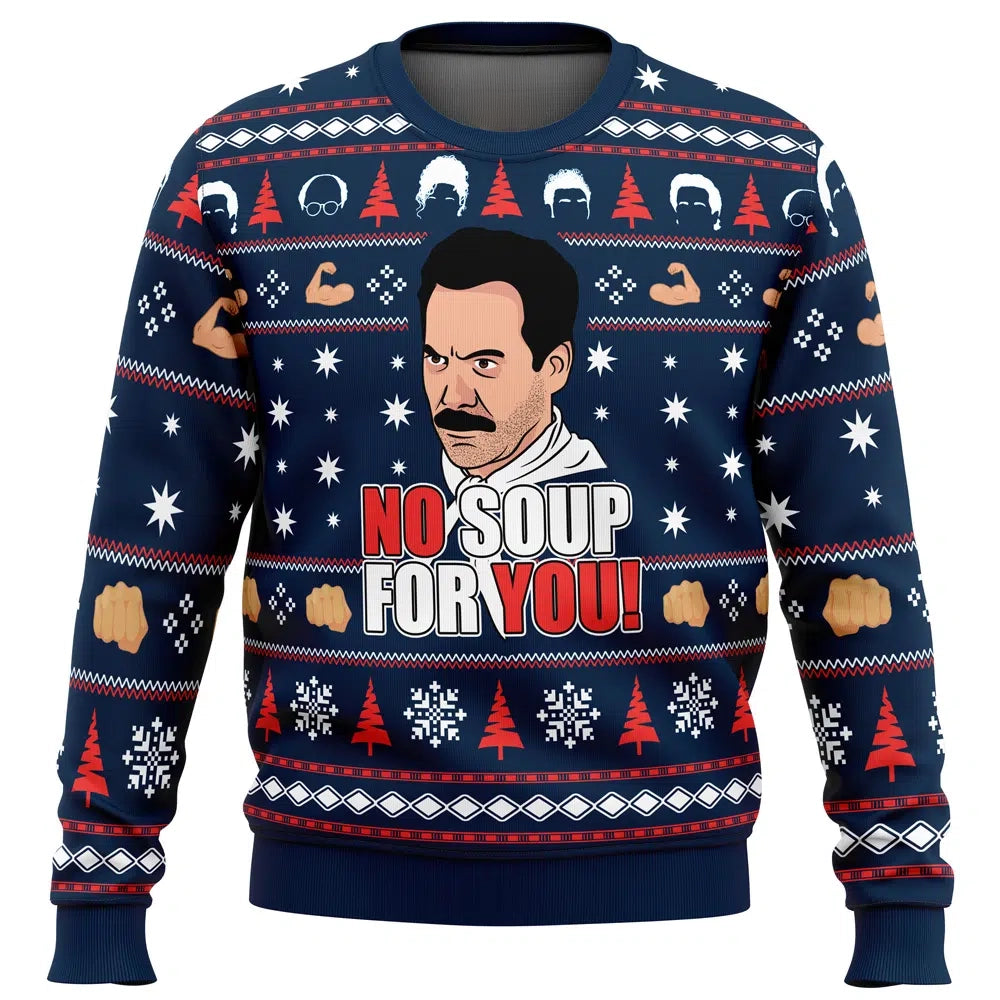 No Soup For You Seinfeld Ugly Christmas Sweater