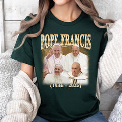 Pope Francis 1936 2025 Shirt, RIP Pope Francis Shirt, God Bless Pope Francis TShirt, God Bless  Shirt, Christian Quote Shirt