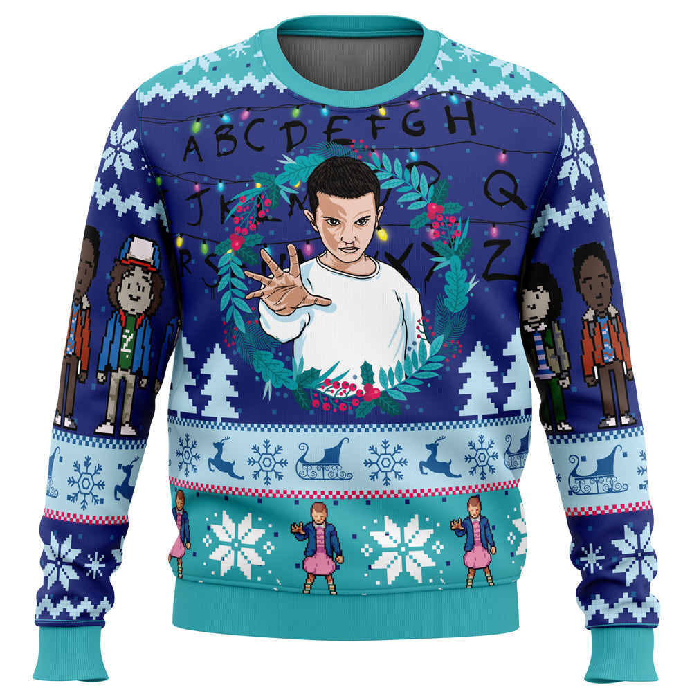 Eleven Stranger Things Ugly Christmas Sweater