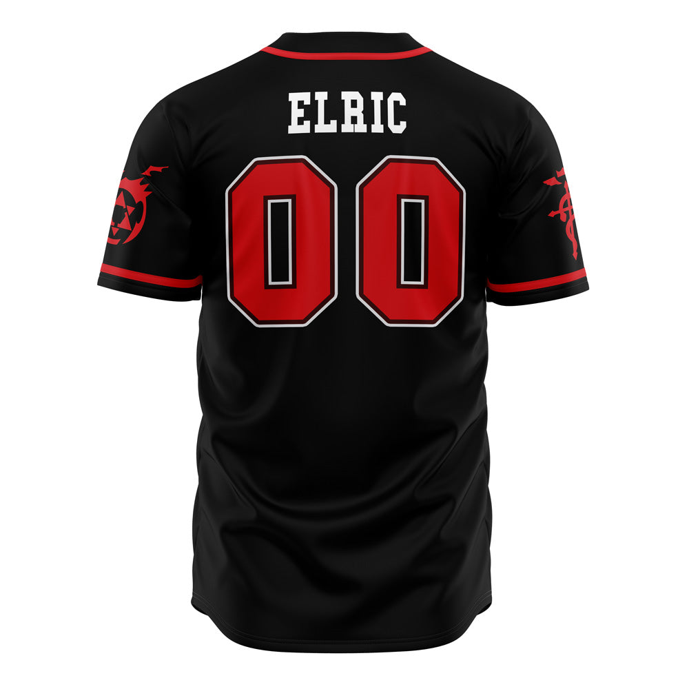 Elric Full Metal Alchemist Baseball Jersey