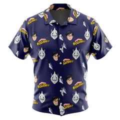 Engine Ida Tenya My Hero Academia Button Up Hawaiian Shirt