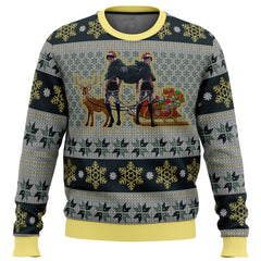 Eren Yeager and Levi Ackerman Attack on Titan Ugly Christmas Sweater