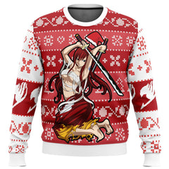 Erza Scarlet Fairy Tail Ugly Christmas Sweater