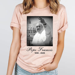 Pope Francis 1936�2025 Shirt, Remembrance Shirt, Rest in Peace Tees, RIP Pope Francis, Memorial Pope Francis Shirt, Vintage Pope Francis Tee