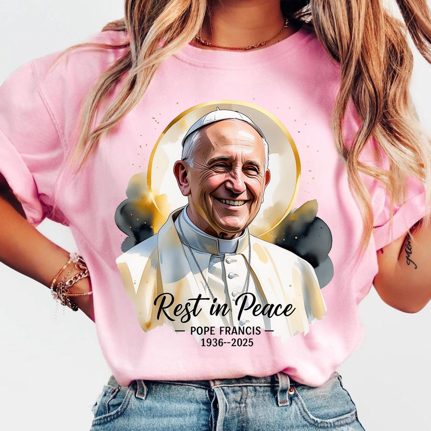 Pope Francis Rest In Peace shirt - 1936-2025, Pope Tribute shirt, Religious shirt, Catholic apparel