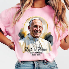 Pope Francis Rest In Peace shirt - 1936-2025, Pope Tribute shirt, Religious shirt, Catholic apparel