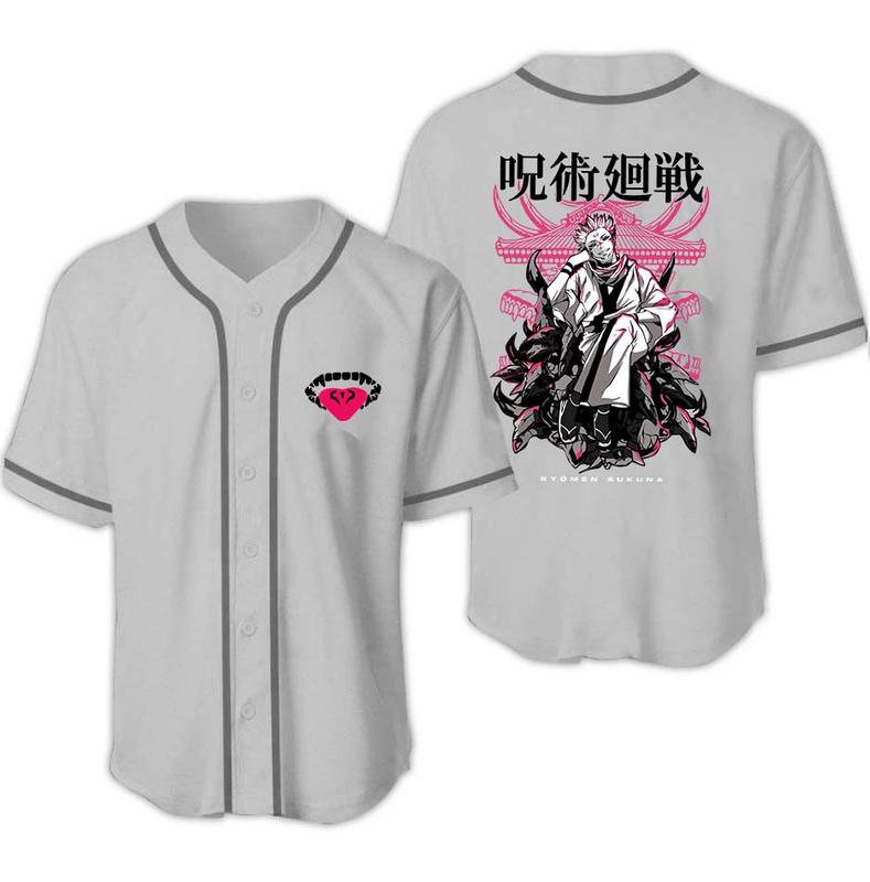 "Sukuna Jujutsu Kaisen" Baseball Jersey