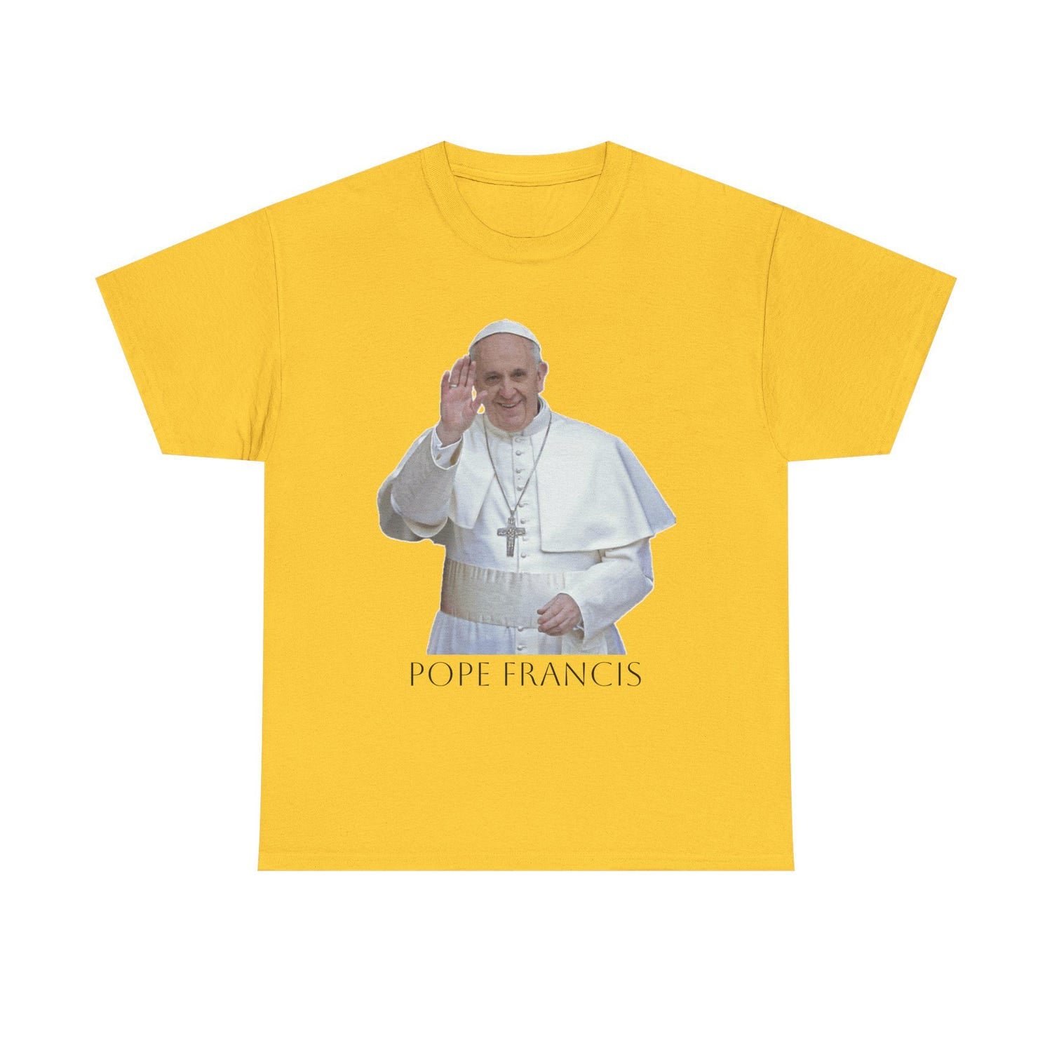 Catholic Pope Francis Tshirt, Religious Unisex Tee, Christian Apparel, Vatican Shirt, Faith Gift