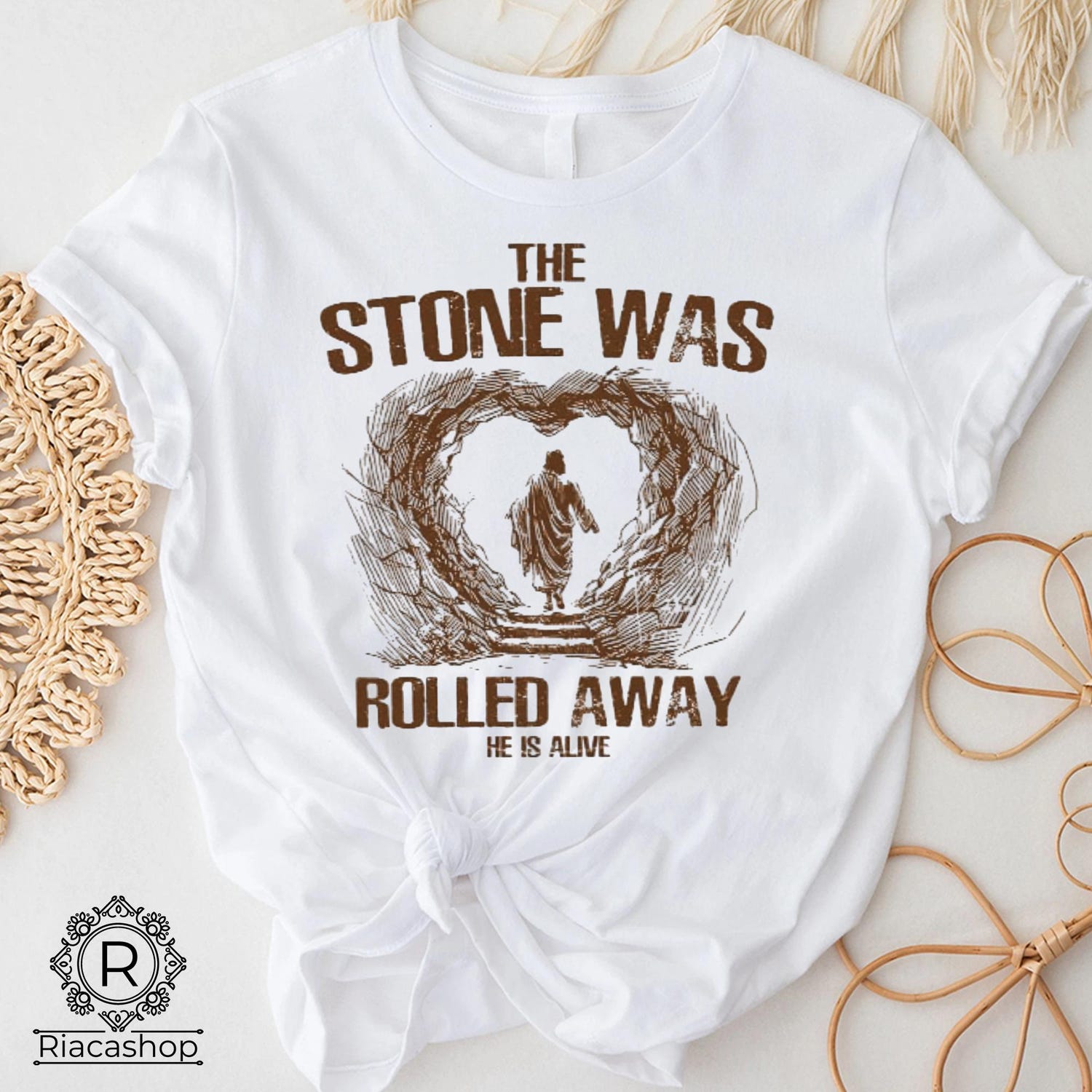 The Stone Was Rolled Away Shirt, He is Risen Rolling Stones Tee, Tomb Rolled Away, Jesus Saves Tee, Jesus Christian Shirt, Bible Verse Shirt