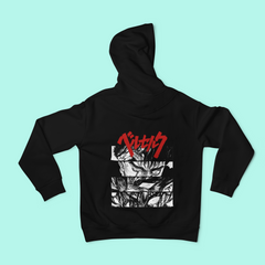 a black hoodie with graffiti on it