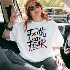 Faith Over Fear, Christian Shirt, Faith Over Fear Shirt, Gift For Christian, Love Like Jesus, Jesus Sweatshirt, Bible Verse, Religious Shirt