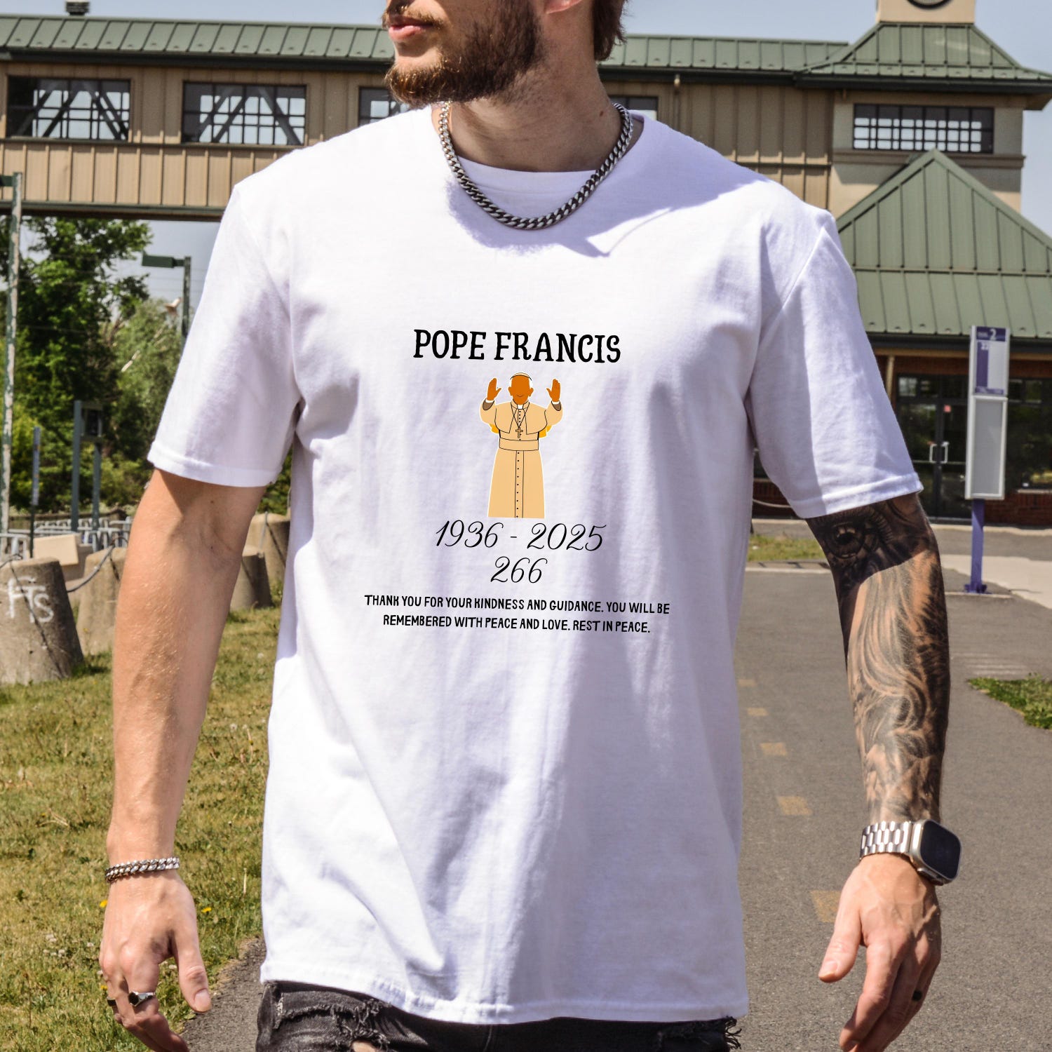 Pope Francis RIP Shirt, In Loving Memory 1936�2025 T-Shirt, Catholic Tribute Tee, Religious Memorial Shirt, Faith Crewneck, Catholic Shirt