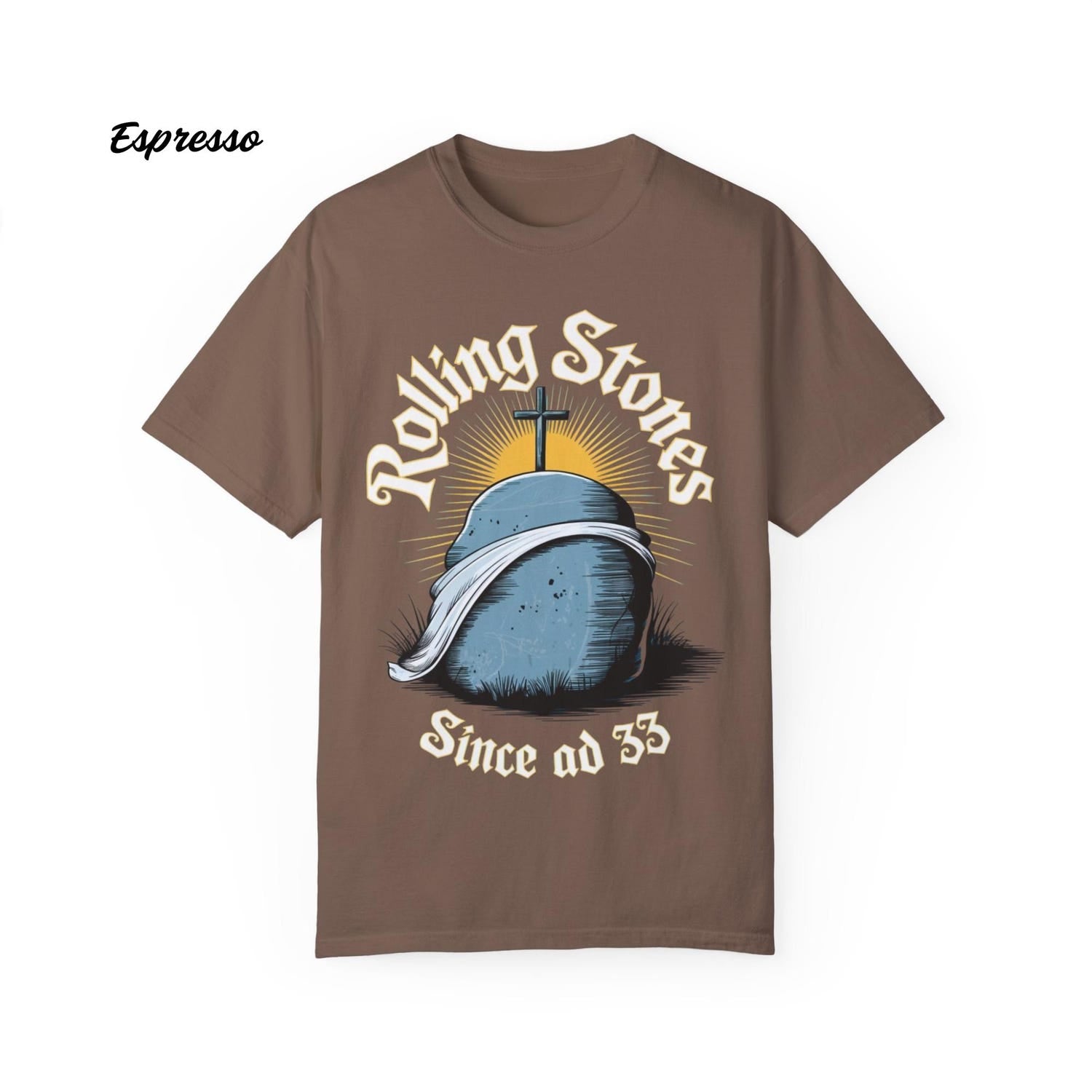 Comfort Colors Jesus Shirt, Rolling Stones Inspired Easter Tee, Trendy Faith Graphic Shirt, Christian Gift for Her, Easter Graphic T-Shirt